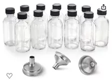 clear glass bottles