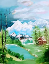 Mountain Shack Painting # 213 (SALE FOR LIMITED TIME WAS $ 50)