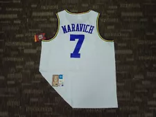 SEWN "PISTOL" PETE MARAVICH #7 UTAH JAZZ MENS NBA BASKETBALL GAME JERSEY SZ LG