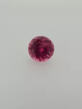 13.34 Vivid Pink Round Tourmaline, GIA Report, Amazing Stone