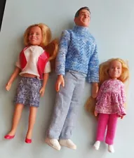 3pc 1992 FULL HOUSE TV Show DANNY'S FAMILY Dolls by Tiger