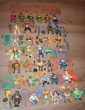 VINTAGE TMNT FIRST 36 TEENAGE MUTANT NINJA TURTLES ACTION FIGURE & WEAPONS LOT