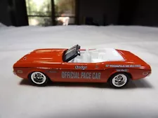 1971 DODGE CHALLENGER CONVERTIBLE JOHNNY LIGHTNING OFFICIAL PACE CARS 1:64