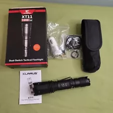 Klarus XT11 1060 Lumen AA Dual Switch Tactical Flashlight Rechargeable