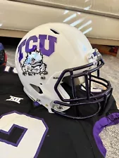 TCU HORNED FROGS GAME USED FOOTBALL HELMET