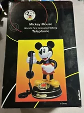 New Mickey Mouse Animated Talking Telephone Phone Vintage Disney 1997 Telemania