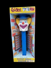 GIANT PEZ BLUE CLOWN CANDY ROLL DISPENSER - 1999 - NEW IN PACKAGE - Mint