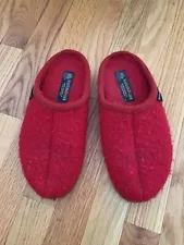 Haflinger Alaska Slippers 39 Red Wool