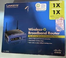 Linksys Wireless-G Broadband Router 2.4 GHz 4-Port Model WRT54G New Sealed