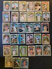 1972 Topps Baseball Card Lot - Higher Grade Vintage Cards W/ High Numbers