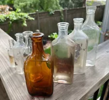 Antique Pharmacy / Druggist / Chemist Bottles (lot of 7 )