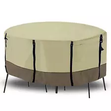 Ogrmar Patio Furniture Cover, Round Outdoor Waterproof & Sun Resistant Table ...