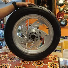 HARLEY DAVIDSON CUSTOM WHEEL RIM 16 " X 3 INCH ALUMINUM 5 SPOKE /Tire