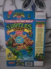 1989 Teenage Mutant Ninja Turtles Cookies Delicious Cookies Empty Box Vanilla