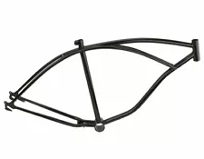 BLACK Bicycle Frame for 24" Beach Cruiser Lowrider Bike New