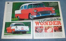 1955 Chevy 210 Sedan Vintage Pro Street Article "105-Day Wonder"