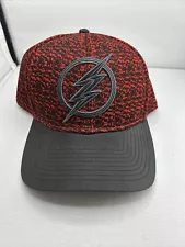 Flash Hat Cap Snap Back Black Red DC Comics Super Hero Movie Mens