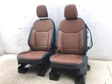 2022-2023 FORD MAVERICK FRONT LEFT & RIGHT SEAT DESERT BROWN/NAVY PIER *DETAILS