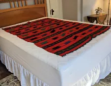 Ethnic Wool Rug or Blanket - Possibly Turkish