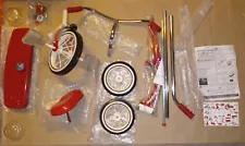 Radio Flyer Classic Steel Framed Tricycle 3 Position Push Handle, Red (Open Box)