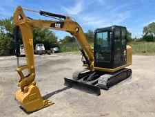 Caterpillar 305.5E Mini Excavator Crawler Backhoe Dozer Cab A/C Bucket bidadoo