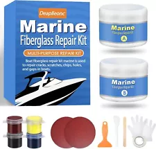 Marine Fiberglass Repair Kit for Boats, Boat Gel Coat kit - Quickly...