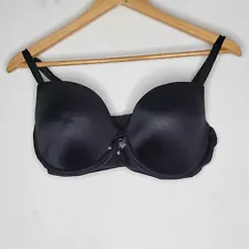 Victoria's Secret 36DD Black Balconette Underwire / Padded Bra