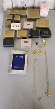 Vintage AVON Jewelry LOT NEW USED COPPER 925 SILVER COSTUME JEWELRY