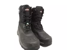 Aggressor Men's 8" 8910 Steel Toe Steel Plate WP Work Boots Black/Grey Size 11M