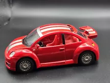 Kinsmart VW Volkswagen New Beetle RSi Diecast Toy Car 1:32 Red And Silver 5"