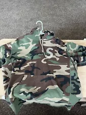 SUPREME SWAROVSKI S LOGO HOODED SWEATSHIRT (WOODLAND CAMO) (M) SS21 BOX LOGO