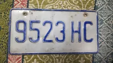 1980s JAMAICA License Plate CARRIBEAN ISLAND # 9523 HC