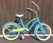 Huffy 20" Panama Jack Girls Cruiser Bike, Teal Bicycle.