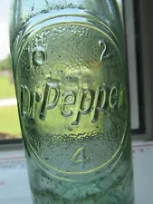 DR PEPPER Debossed Beverage Bottle - 1956