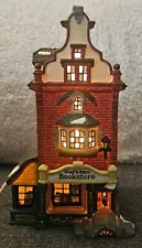 Santa’s Workbench Owls Nest Bookstore #479-4533 Lighted Porcelain House 1999