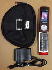 Samsung Juke SCH-U470 - Red & Silver ( Verizon ) Rare MP3 Swivel Phone - Bundled