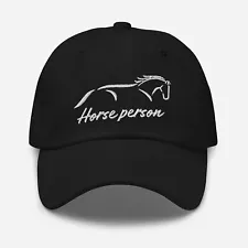 Embroidered Dad hat 'I'm a Horse Person' Graphic Cap one size for sale