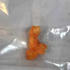 Real Cheese Cheeto Shaped Like A Penis with Balls Mushroom Head Tip Left Curve