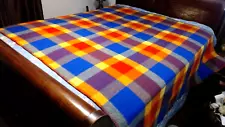 LARGE FINE MERINO WOOL 92" X 70" BLANKET, WAVERLY WOOLEN MILLS, AUSTRALIA