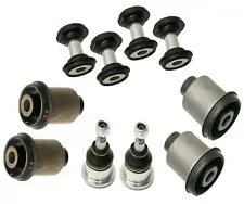 Front Lower Upper Control Arm Bushing Ball Joint Kit (10pcs) for Jaguar XK8 XKR