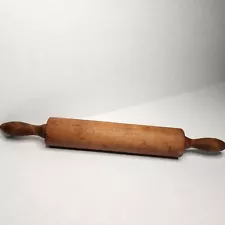 Wood Rolling Pin Antique Vintage Simple Rustic Primitive Kitchen Tool 19 IN READ