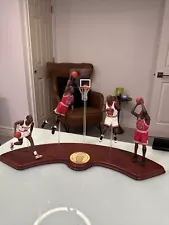 Michael Jordan Vintage Danbury Mint 4 Figure Display with Stand