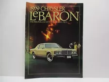 1979 Chrysler LeBaron Car Dealer Brochure