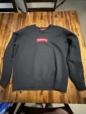 Supreme Box Logo Crewneck (FW22) Black / Size Medium