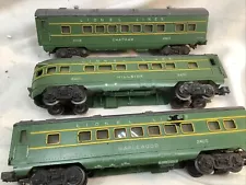 Lionel Train 2400 2401 2402 Green Passenger Rail Cars Maplewood Hillside Chatham