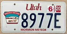 2020 UTAH Mormon Meteor Bonneville Salt Flats License Plate - Unofficial