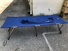 REI Co-Op Blue Folding Cot