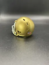 Notre Dame Fighting Irish Custom Gold Pocket Pro Helmet W/ American Flag