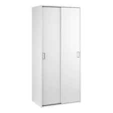 Tvilum Space Wardrobe with 2 Sliding Doors in White