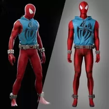 Cosplay Costume Scarlet Spider-man Across The Spider-Verse Ben Reilly Jumpsuit